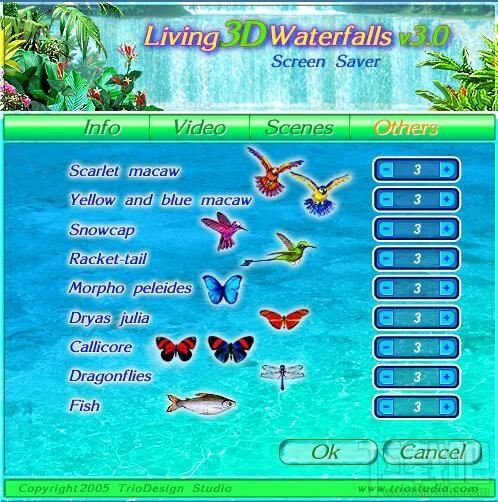 Living 3D Waterfalls,屏幕保护